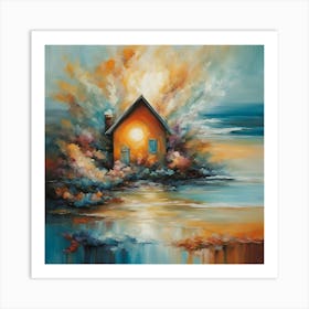 House On The Beach Art Print