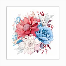 Floral Bouquet 19 Art Print