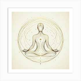 Yoga And Meditation Art Print