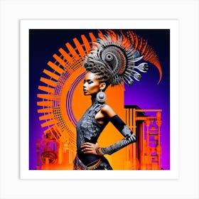 African Dancer Art Print