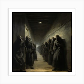 Dark Corridor Art Print