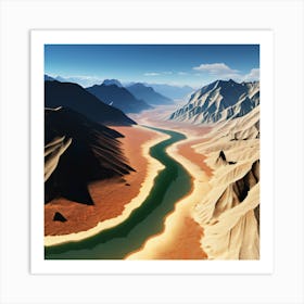 River In The Desert 1 Art Print