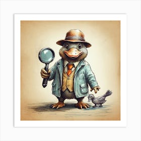 Detective Duck 15 Art Print