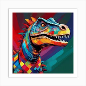 Bold dinosaur Art Print