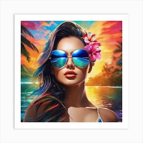 Hawaiian Girl 2 Art Print