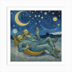 Dreaming Under the Moonlit Sky Art Print