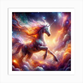 Unicorn In The Sky Art Print