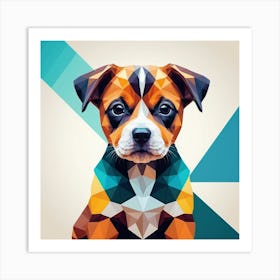 Polygonal Dog Art Print