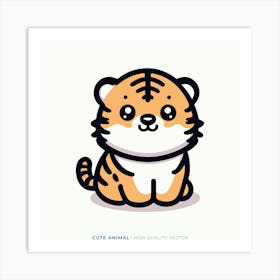 Cute Tiger 9 Art Print