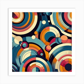 Abstract Circles 13 Art Print