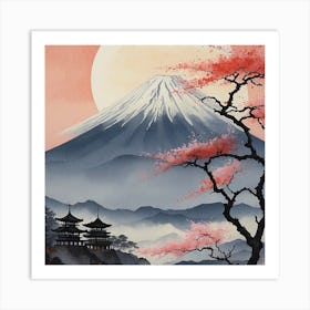 Mt Fuji Canvas Art Art Print