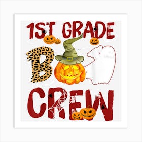 1st Grade Boo Crew Halloween Teacher Match Costume Art Print