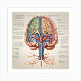 Anatomy Of The Human Brain 5 Art Print