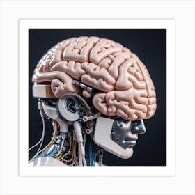 Robot Brain 3 Art Print