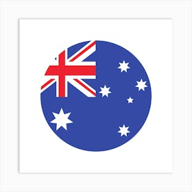 Australian Flag Art Print