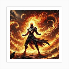 Ronan Ashheart Inferno Burst Art Print