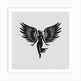 Angel With Wings Art Print