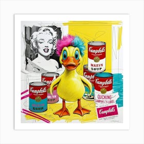 Marilyn Monroe Duck Art Print