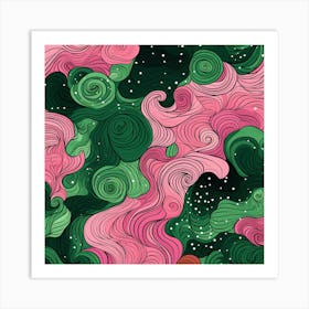 Abstract Swirls 4 Art Print