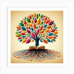 Book Tree Art Print