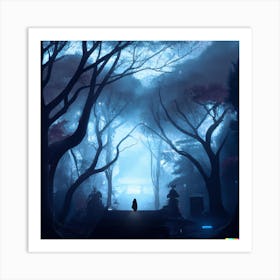 Forest In The Night Art Print