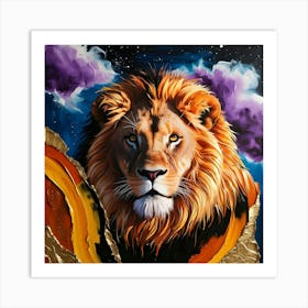 Lion Of The Night 1 Art Print