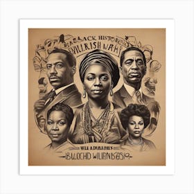 Black History Month Poster Art Print