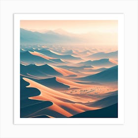 Desert Landscape 1 Art Print