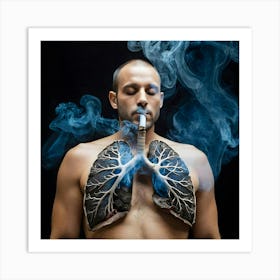 Lungs Stock Photos & Royalty-Free Footage 4 Art Print