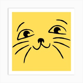 Cat Face Art Print