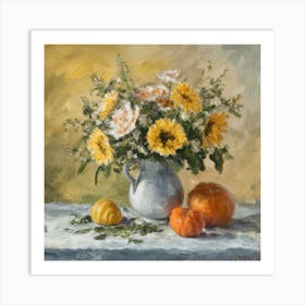 Sunflowers In A Vase 15 Art Print