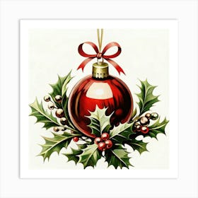 Christmas Ornament 1 Art Print