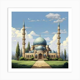 Islamic Mosque paintings 3 Art Print