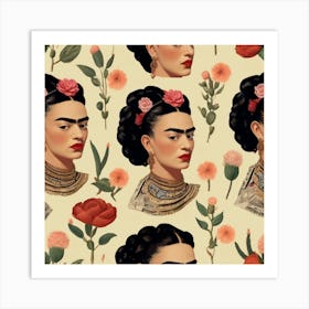 Default Default Vintage Frida Kahlo For Defferent Seasons Aest 3 Art Print