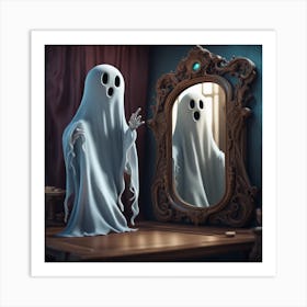 Ghost In The Mirror Art Print