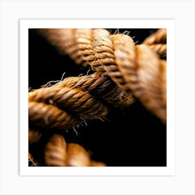 Close Up Of A Rope Art Print