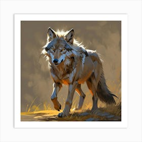 Wolf Painting 2 Art Print