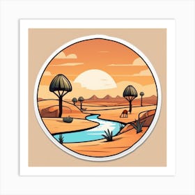 Desert Landscape 98 Art Print