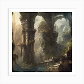 Fantasy City 122 Art Print