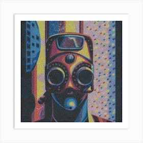 'The Gas Mask' Art Print