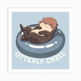 Otterly Chill Otter Art Print