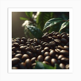 Coffee Beans - Coffee Stock Videos & Royalty-Free Footage 3 Art Print