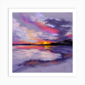 Sunset Reflection Art Print