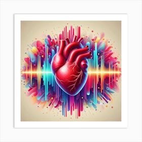 Heart And Brain - Heart Beat Art Print