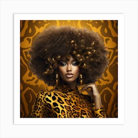 Afro Hair 8 Art Print