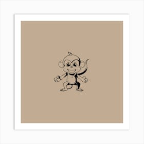 Monkey Art Print