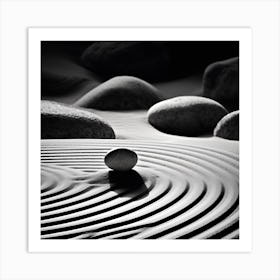 Zen Sand 1 Art Print