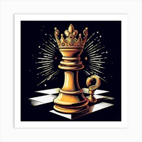 Chess King 1 Art Print