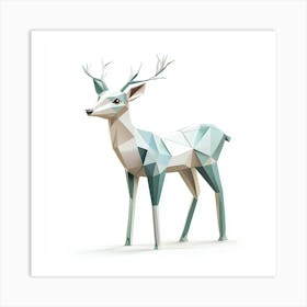 Geometric Deer Art Print