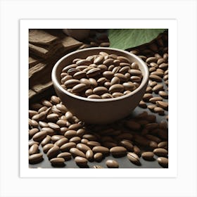 Coffee Beans In A Bowl 7 Art Print